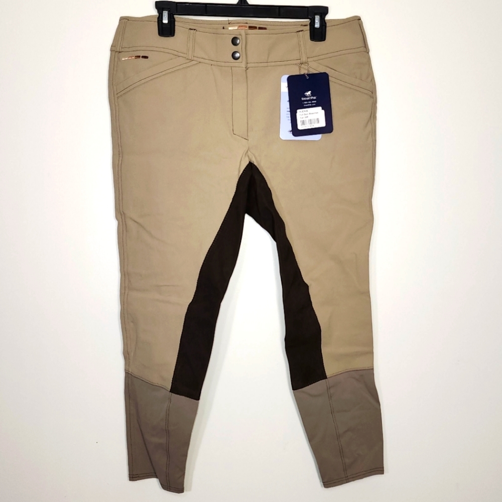 SmartPak Alexus Full Seat Show Breeches Tan NWT 38R